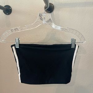 Brandy Melville Tube Top. Size: OS. Color: Black/White.